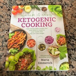 Quick & Easy Ketogenic Cooking by Maria Emmerich, Paperback, Like New -QEK-19